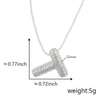 Pendant Necklace Copper Electroplated Letter Hip Hop Light Luxury