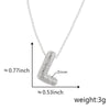 Pendant Necklace Copper Electroplated Letter Hip Hop Light Luxury