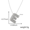 Pendant Necklace Copper Electroplated Letter Hip Hop Light Luxury