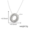 Pendant Necklace Copper Electroplated Letter Hip Hop Light Luxury