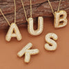 Pendant Necklace Copper Electroplated Letter Hip Hop Light Luxury