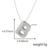 Pendant Necklace Copper Electroplated Letter Hip Hop Light Luxury