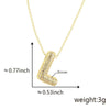 Pendant Necklace Copper Electroplated Letter Hip Hop Light Luxury