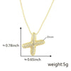 Pendant Necklace Copper Electroplated Letter Hip Hop Light Luxury