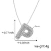 Pendant Necklace Copper Electroplated Letter Hip Hop Light Luxury