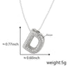 Pendant Necklace Copper Electroplated Letter Hip Hop Light Luxury