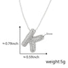Pendant Necklace Copper Electroplated Letter Hip Hop Light Luxury