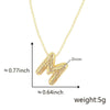 Pendant Necklace Copper Electroplated Letter Hip Hop Light Luxury
