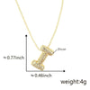 Pendant Necklace Copper Electroplated Letter Hip Hop Light Luxury