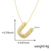 Pendant Necklace Copper Electroplated Letter Hip Hop Light Luxury