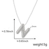 Pendant Necklace Copper Electroplated Letter Hip Hop Light Luxury