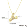 Pendant Necklace Copper Electroplated Letter Hip Hop Light Luxury