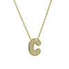 Pendant Necklace Copper Electroplated With Letter Pattern Balloon Bubble Shape