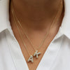 Pendant Necklace Copper Electroplated With Letter Pattern Balloon Bubble Shape