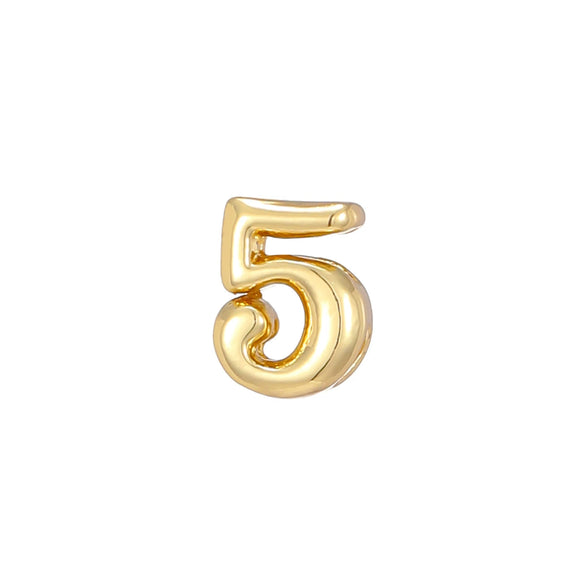 Pendant Necklace Copper Electroplated With Letters Numbers Text Pattern