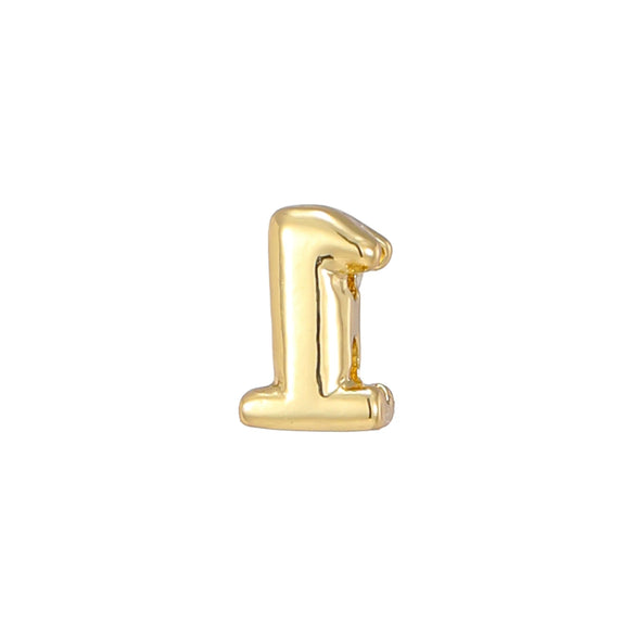 Pendant Necklace Copper Electroplated With Letters Numbers Text Pattern