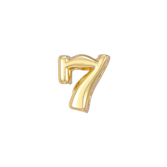 Pendant Necklace Copper Electroplated With Letters Numbers Text Pattern