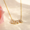 Pendant Necklace Copper Electroplating Alphabet Pattern