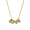 Pendant Necklace Copper Electroplating Alphabet Pattern