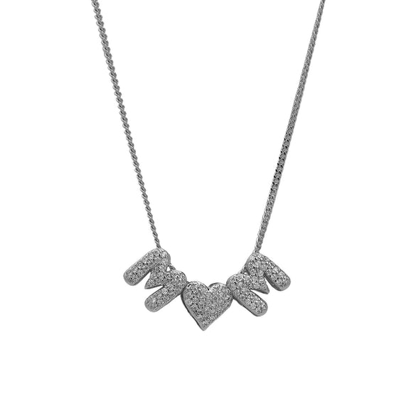 Pendant Necklace Copper Electroplating Alphabet Pattern