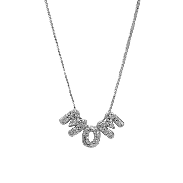 Pendant Necklace Copper Electroplating Alphabet Pattern
