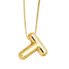 Pendant Necklace Copper English Letters Simple Style Electroplating Box Chain For Women