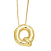 Pendant Necklace Copper English Letters Simple Style Electroplating Box Chain For Women