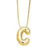 Pendant Necklace Copper English Letters Simple Style Electroplating Box Chain For Women