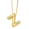Pendant Necklace Copper English Letters Simple Style Electroplating Box Chain For Women