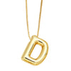 Pendant Necklace Copper English Letters Simple Style Electroplating Box Chain For Women