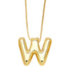 Pendant Necklace Copper English Letters Simple Style Electroplating Box Chain For Women