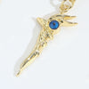 Pendant Necklace Copper Evil Bird Head Shape Geometric Retro Electroplating Mixed Gemstone Setting For Women