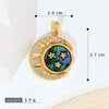 Pendant Necklace Copper Geometric Constellation Star Vintage Electroplating Women's Diy Jewelry Accessories