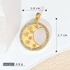 Pendant Necklace Copper Geometric Constellation Star Vintage Electroplating Women's Diy Jewelry Accessories