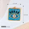 Pendant Necklace Copper Geometric Dripping Oil Microinlaid Zircon Devil's Eye Pendant