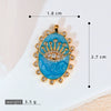 Pendant Necklace Copper Geometric Dripping Oil Microinlaid Zircon Devil's Eye Pendant