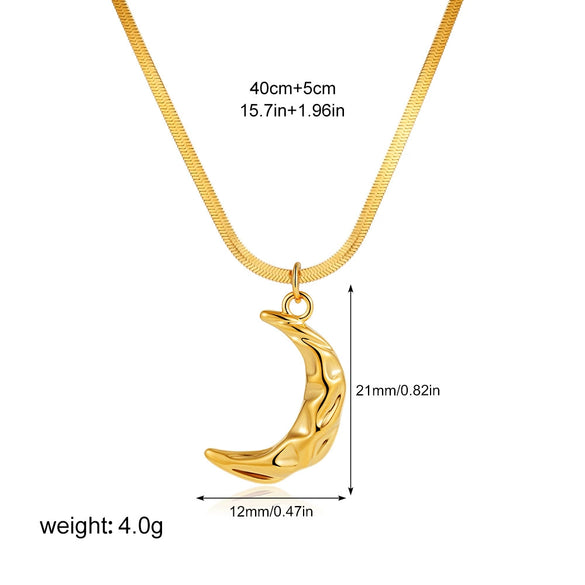Pendant Necklace Copper Geometric Heart Electroplating Light Luxury Minimalist For Women