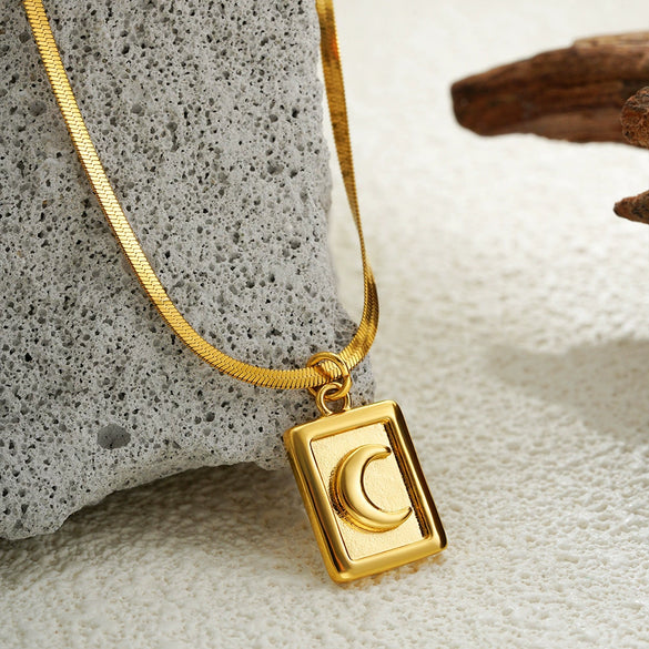 Pendant Necklace Copper Geometric Heart Electroplating Light Luxury Minimalist For Women