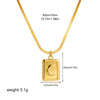 Pendant Necklace Copper Geometric Heart Electroplating Light Luxury Minimalist For Women