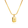 Pendant Necklace Copper Geometric Heart Electroplating Light Luxury Minimalist For Women