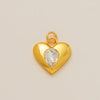 Pendant Necklace Copper Geometric Heart Shape Handmade Electroplating For Women