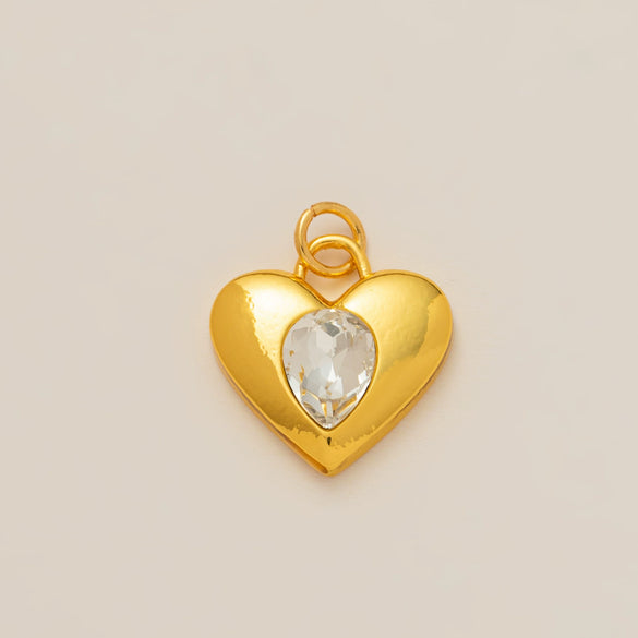 Pendant Necklace Copper Geometric Heart Shape Handmade Electroplating For Women