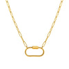 Pendant Necklace Copper Geometric Shape Vacuum Plated 18K Gold Color