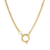 Pendant Necklace Copper Geometric Shape Vacuum Plated 18K Gold Color