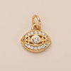 Pendant Necklace Copper Geometric Shape Vacuum Plated 18K Gold Color
