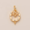 Pendant Necklace Copper Geometric Shape Vacuum Plated 18K Gold Color