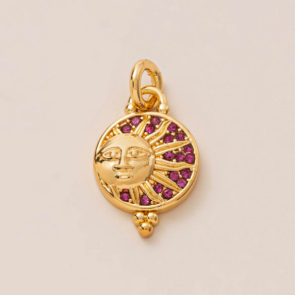 Pendant Necklace Copper Geometric Shape Vacuum Plated 18K Gold Color