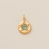 Pendant Necklace Copper Glass Zircon Fivepointed Star Round Electroplating
