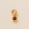 Pendant Necklace Copper Glass Zircon Fivepointed Star Round Electroplating