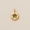 Pendant Necklace Copper Glass Zircon Fivepointed Star Round Electroplating